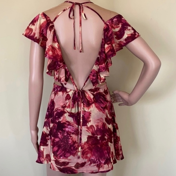 🍋For Love and Lemons Wild Roses Mini Dress - Picture 3 of 13
